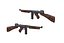 Weapons Models for Games Low Poly