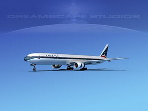 3d boeing 777-300 airliners model