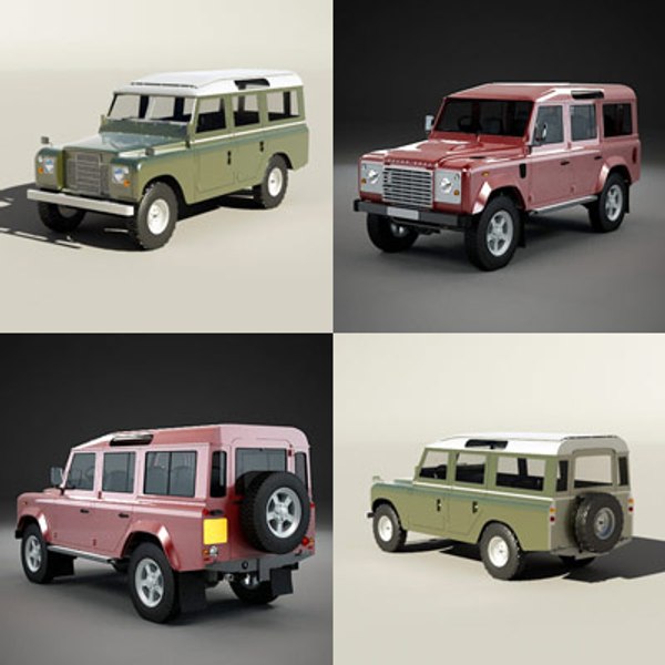 3d model defender 4x4 classic