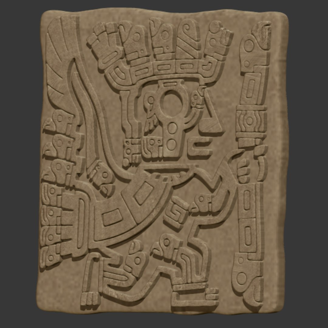 Carved Stone Inca Model - TurboSquid 1554025