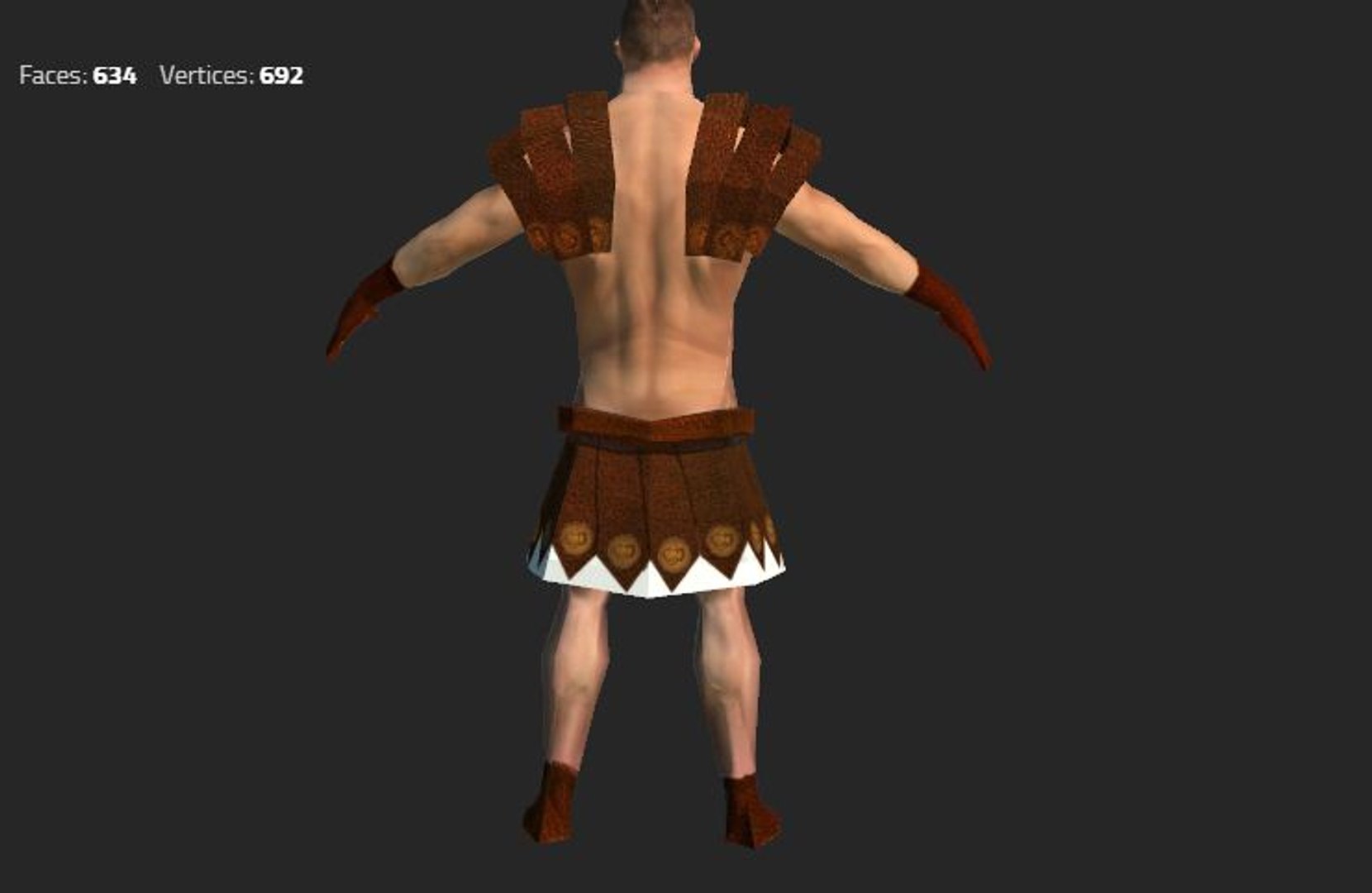 3d Warrior Man Gladiator Model