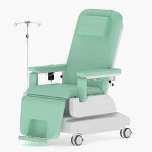 Medical Blood Donation Chair 3D