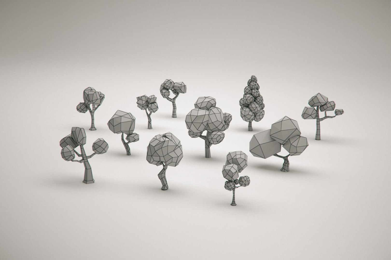 Tree Forest Pack 3D Model - TurboSquid 1418232