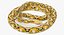 Yellow Python Snake Rigged