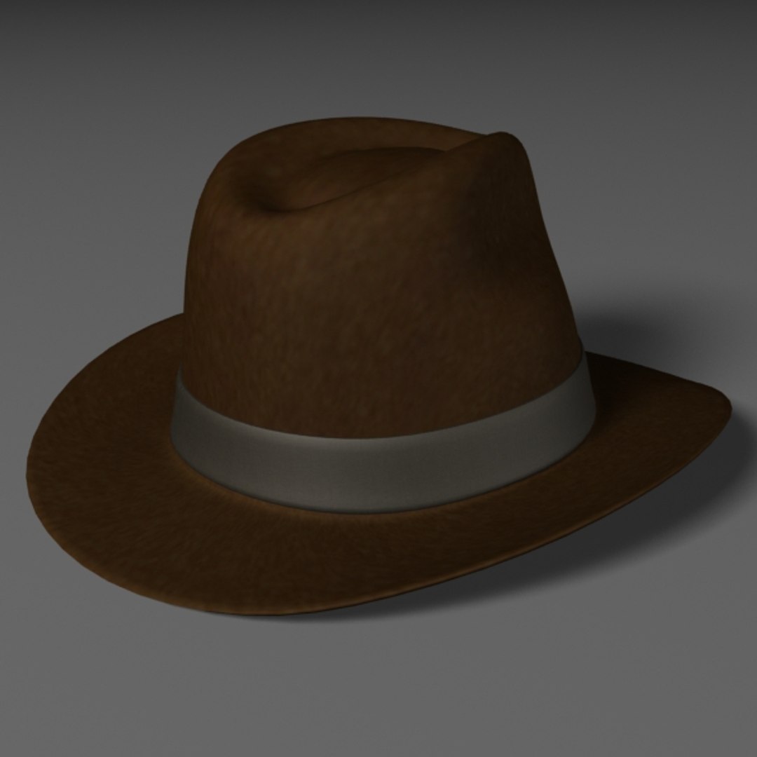 Sombrero Fedora / Indiana Jones Modelo 3D $10 - .obj - Free3D