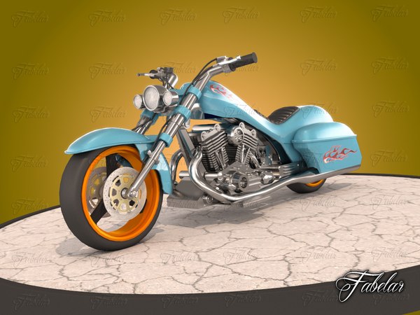 motorcycle mentalray 3D model