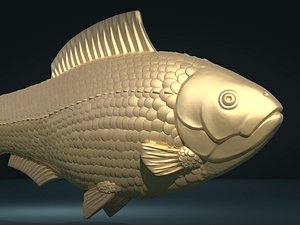 golden fish 3D model