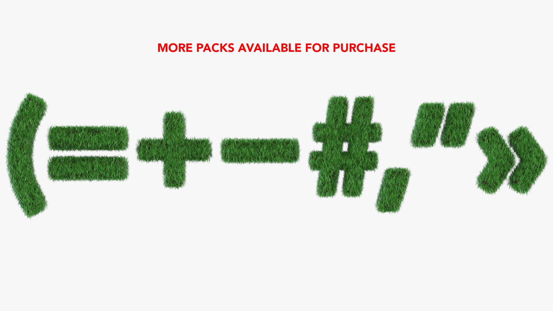 grass alphabet 3D model https://p.turbosquid.com/ts-thumb/KK/WCCay0/oRqLadxP/morepacksavailable7/png/1601652459/1920x1080/fit_q87/098211d7f7b4a263e3c062b2d6f7e8295675a2d0/morepacksavailable7.jpg