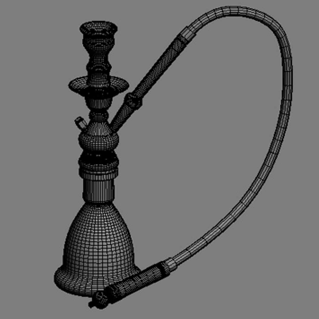 3d recreation hookah