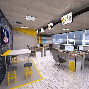 3D office interior