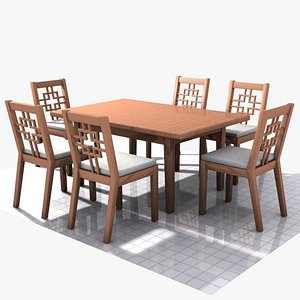 Wooden Table & Chairs