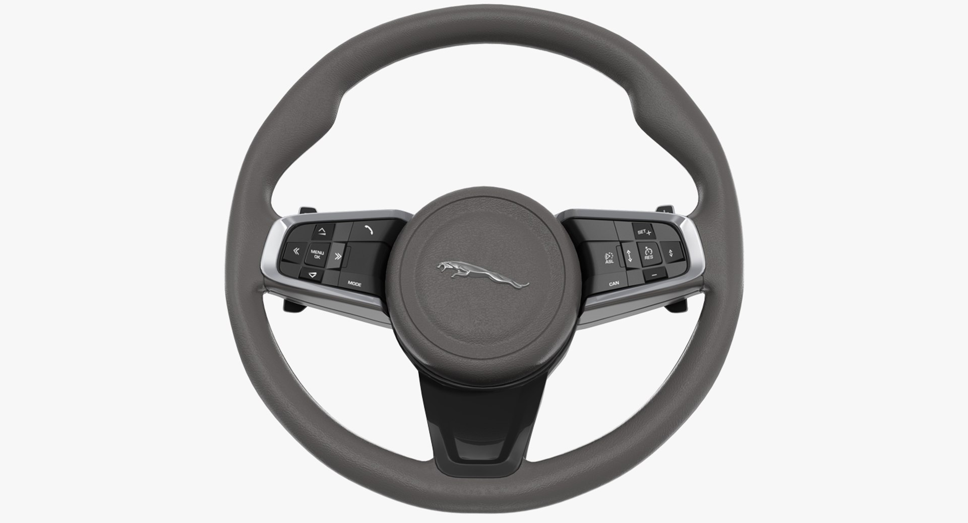 Jaguar Steering Wheel 3D model preview