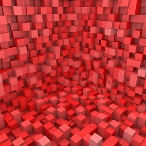 Abstract Cuboids Scene