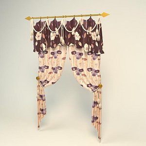 3d model curtain