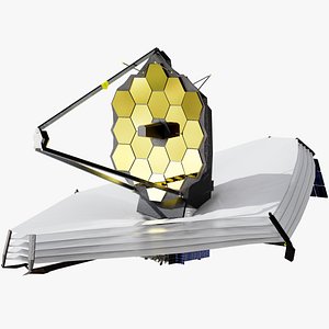 james webb space telescope 3D model