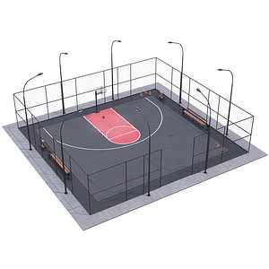 basketball field 3D