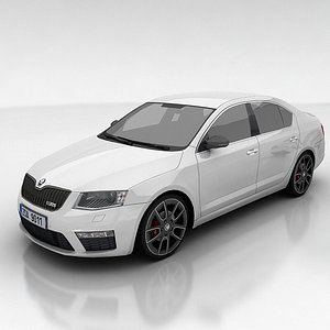 skoda octavia rs 3d model