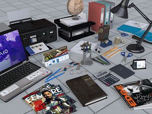 laptop office 3d model