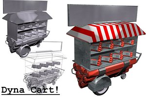 free dynamite cart 3d model