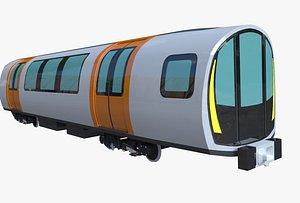 3D model glasgow subway car stadler