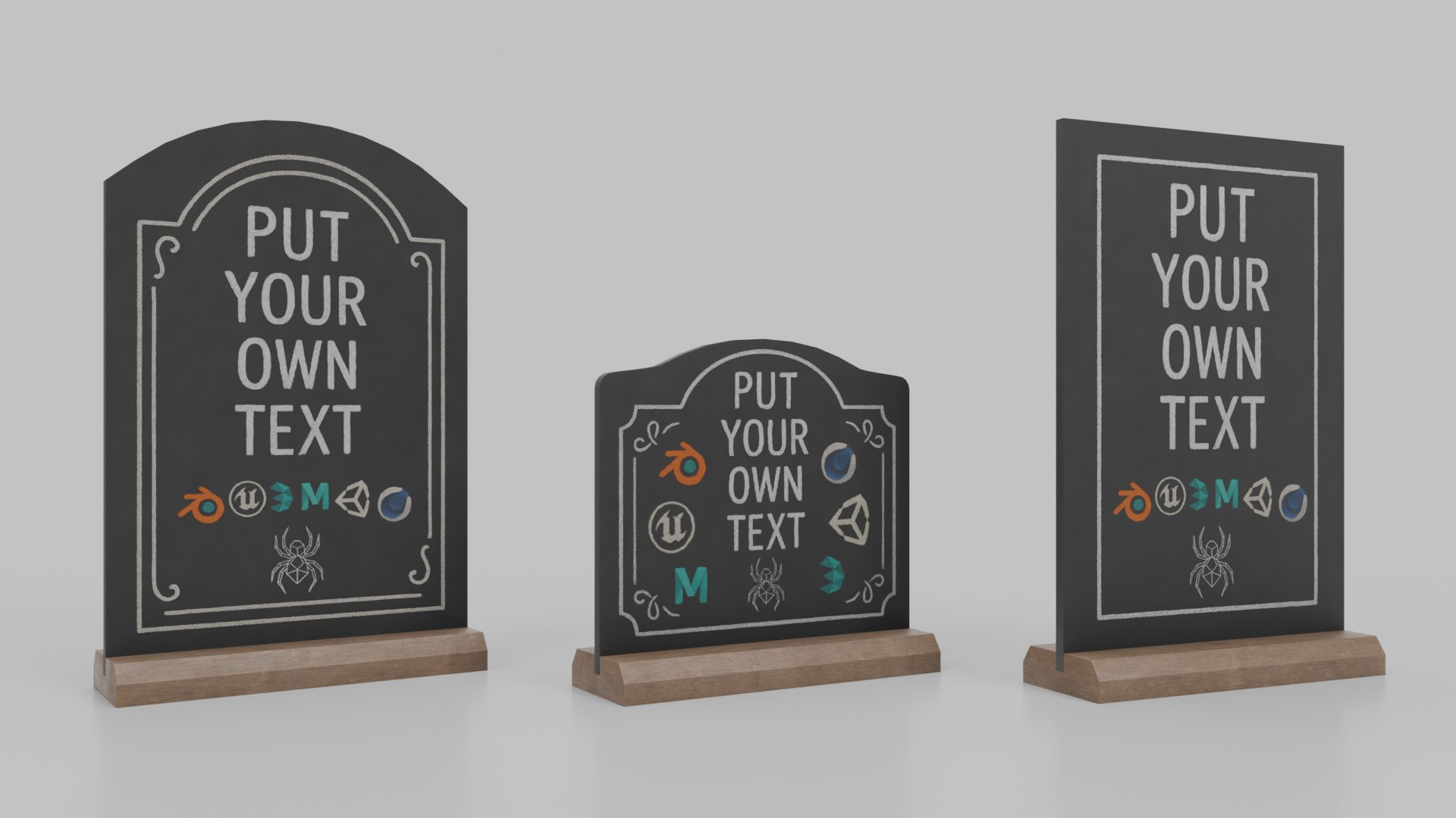 3D Counter Top Chalkboard Signs - Luxury Stand Styles Bundle model https://p.turbosquid.com/ts-thumb/KL/49IueG/X2/th_1/png/1747250533/1920x1080/fit_q87/86e7efc2ddd5739fe4f152ce6eed6bd3a7308b2a/th_1.jpg