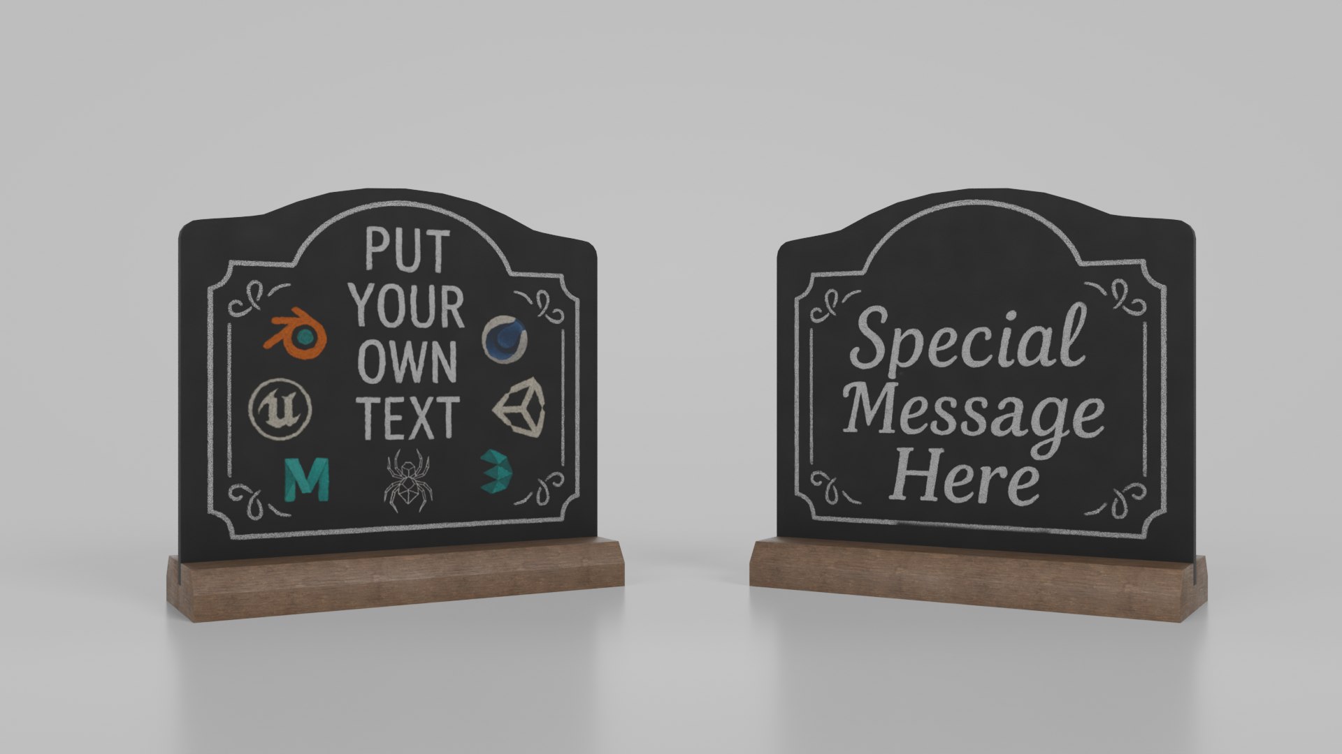 3D Counter Top Chalkboard Signs - Luxury Stand Styles Bundle model https://p.turbosquid.com/ts-thumb/KL/49IueG/i3/d3/png/1747250661/1920x1080/fit_q87/064156852fdc03e10daebe4eef7daa9e126ef72d/d3.jpg