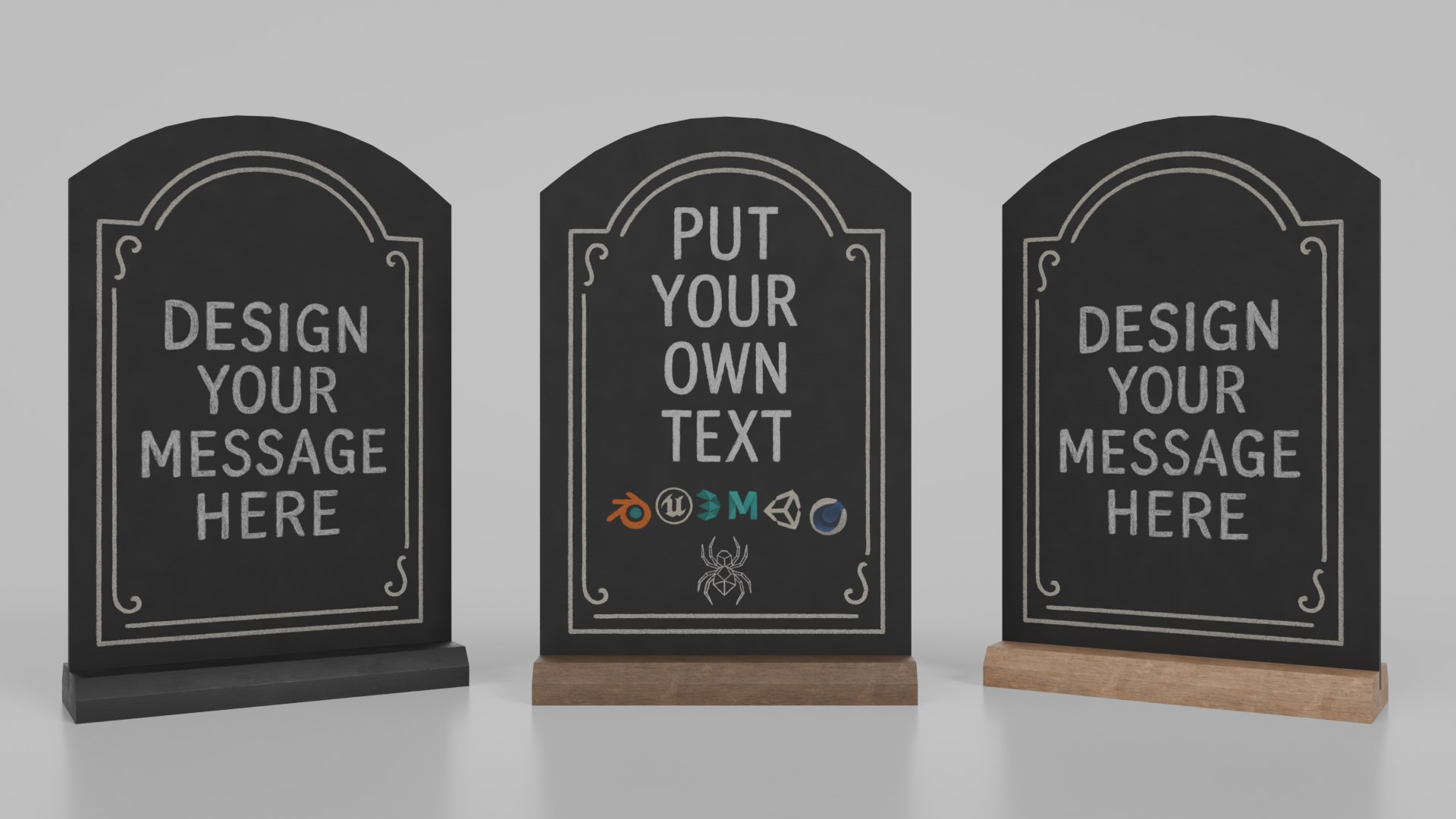 3D Counter Top Chalkboard Signs - Luxury Stand Styles Bundle model https://p.turbosquid.com/ts-thumb/KL/49IueG/li/e5/png/1747250696/1920x1080/fit_q87/c8e2992c27577faa664d0684f1debdad55709056/e5.jpg