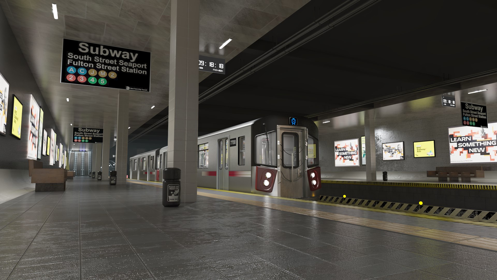 Subway Station 3D Model - TurboSquid 1680065