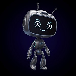 Cartoon Ant Droid RIGGED