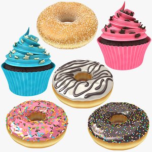 cupcake donut 3D