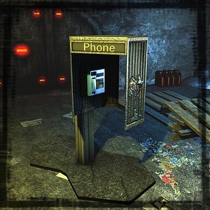 Low poly Call Box