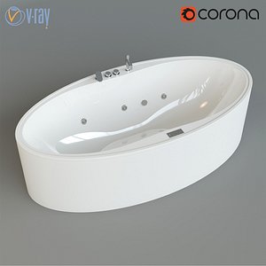 Oval bathtub Zaphiro