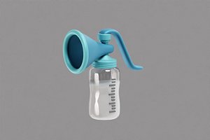 3D Breast Pump Cartoon model