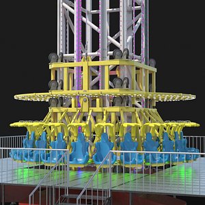 Skyfall Attraction Rigged for Maya