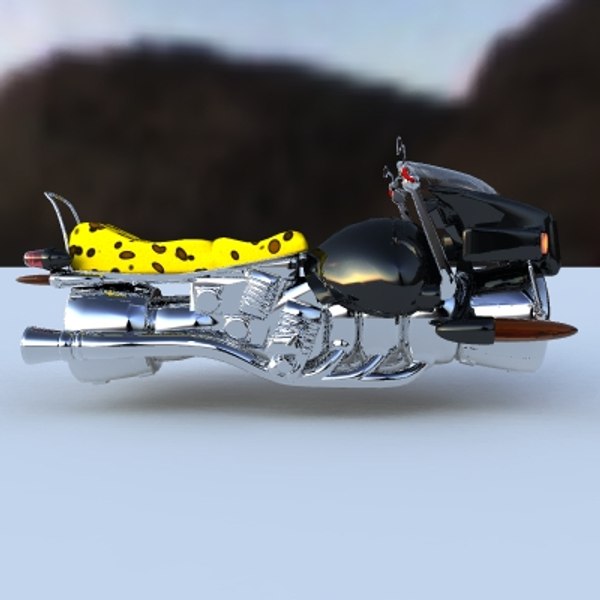 futuristic hover bikes 3d model