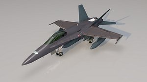 f18 hornet fighter jet 3D model