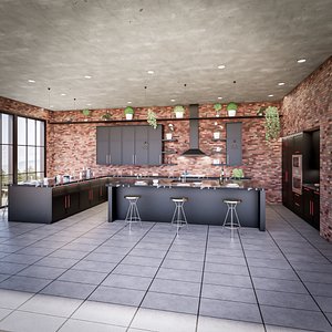 Full Parametric Kitchen Created in Revit