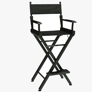 Tall Director Chair Black