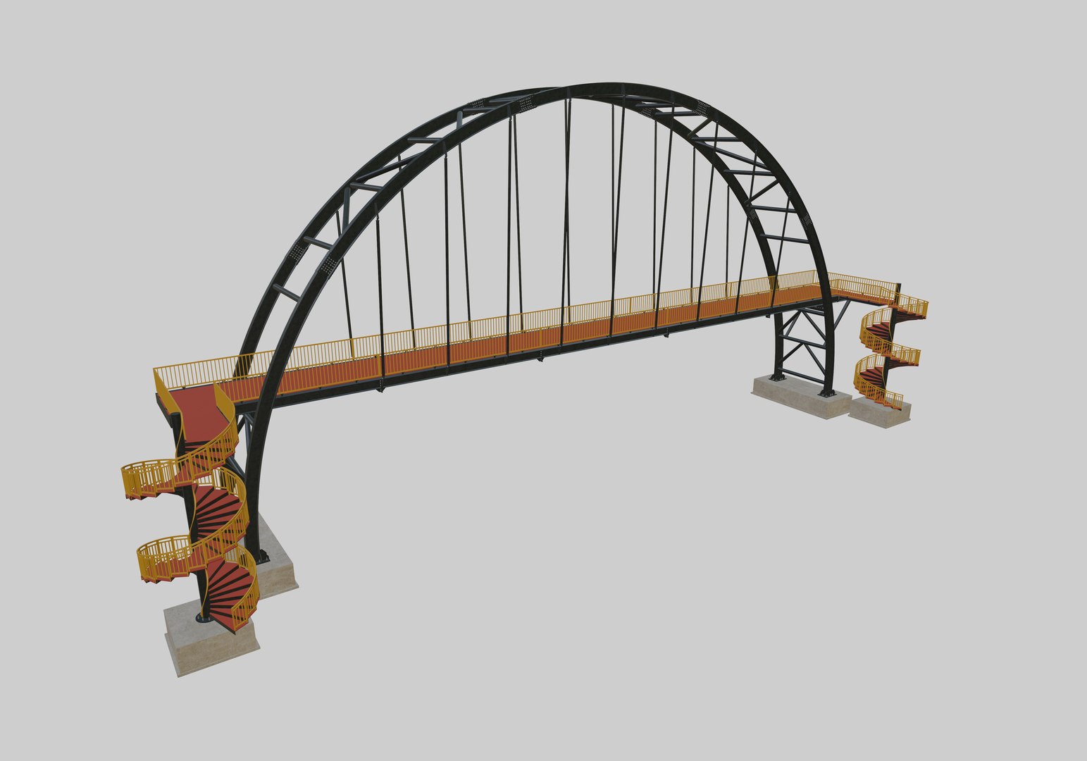 steel bridge arch