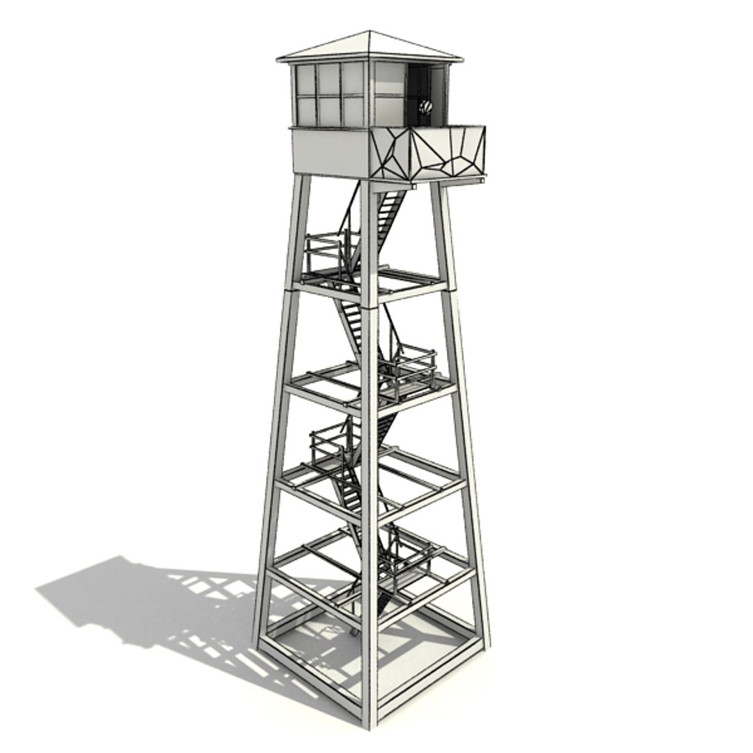 max low-poly guard tower