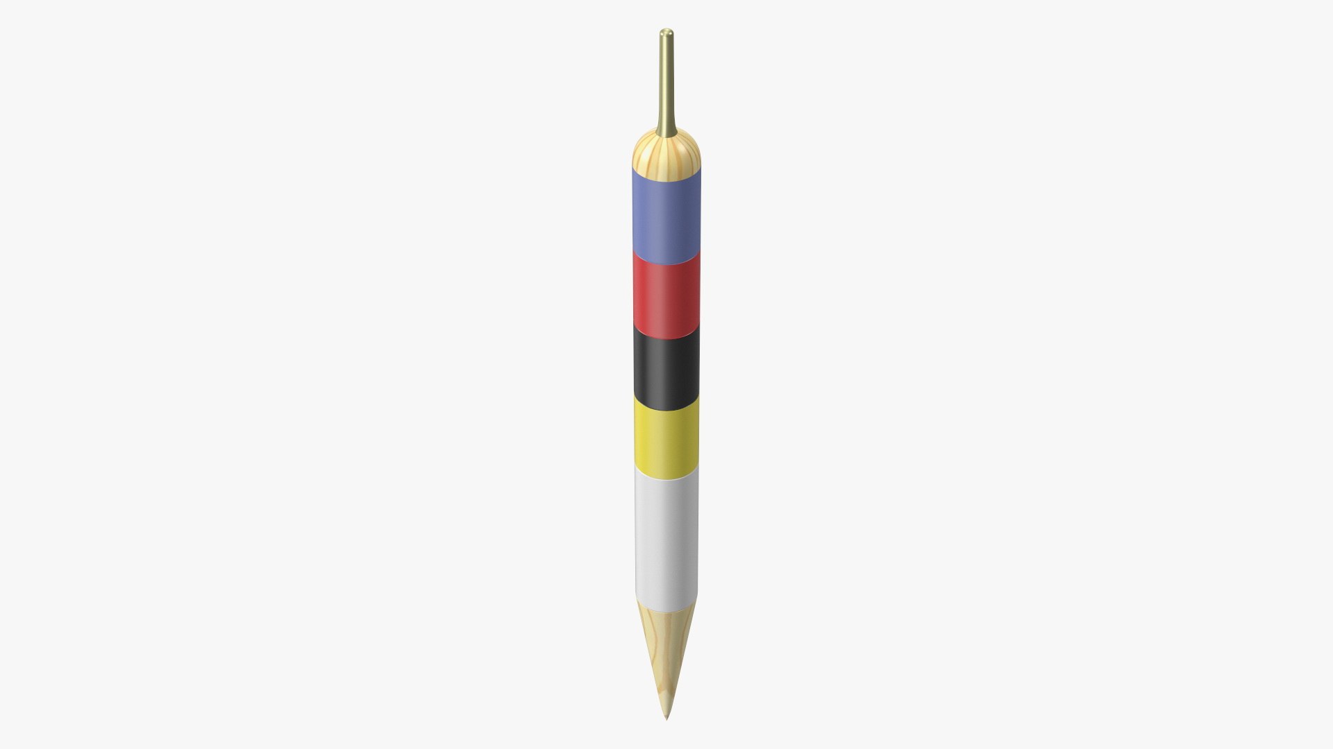 Croquet Central Pegs 3D model preview