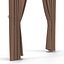 Curtain 7 Brown 3D Model