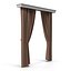 Curtain 7 Brown 3D Model
