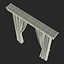 Curtain 7 Brown 3D Model