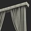 Curtain 7 Brown 3D Model