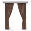 Curtain 7 Brown 3D Model