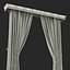Curtain 7 Brown 3D Model