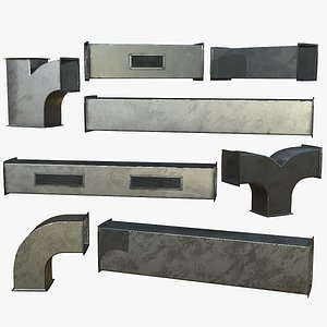 Ventilation Modular PBR 01 3D model