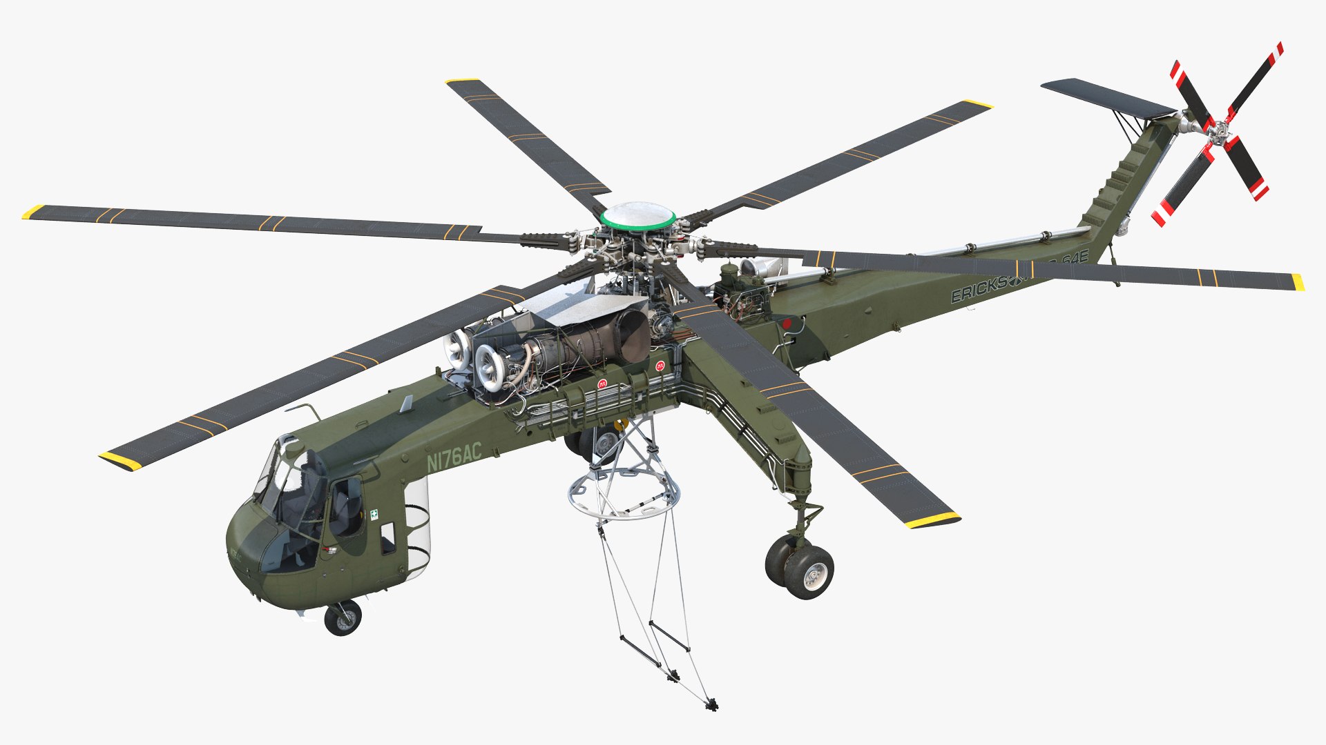 Sikorsky military rigged helicopters 3D model TurboSquid 1591529