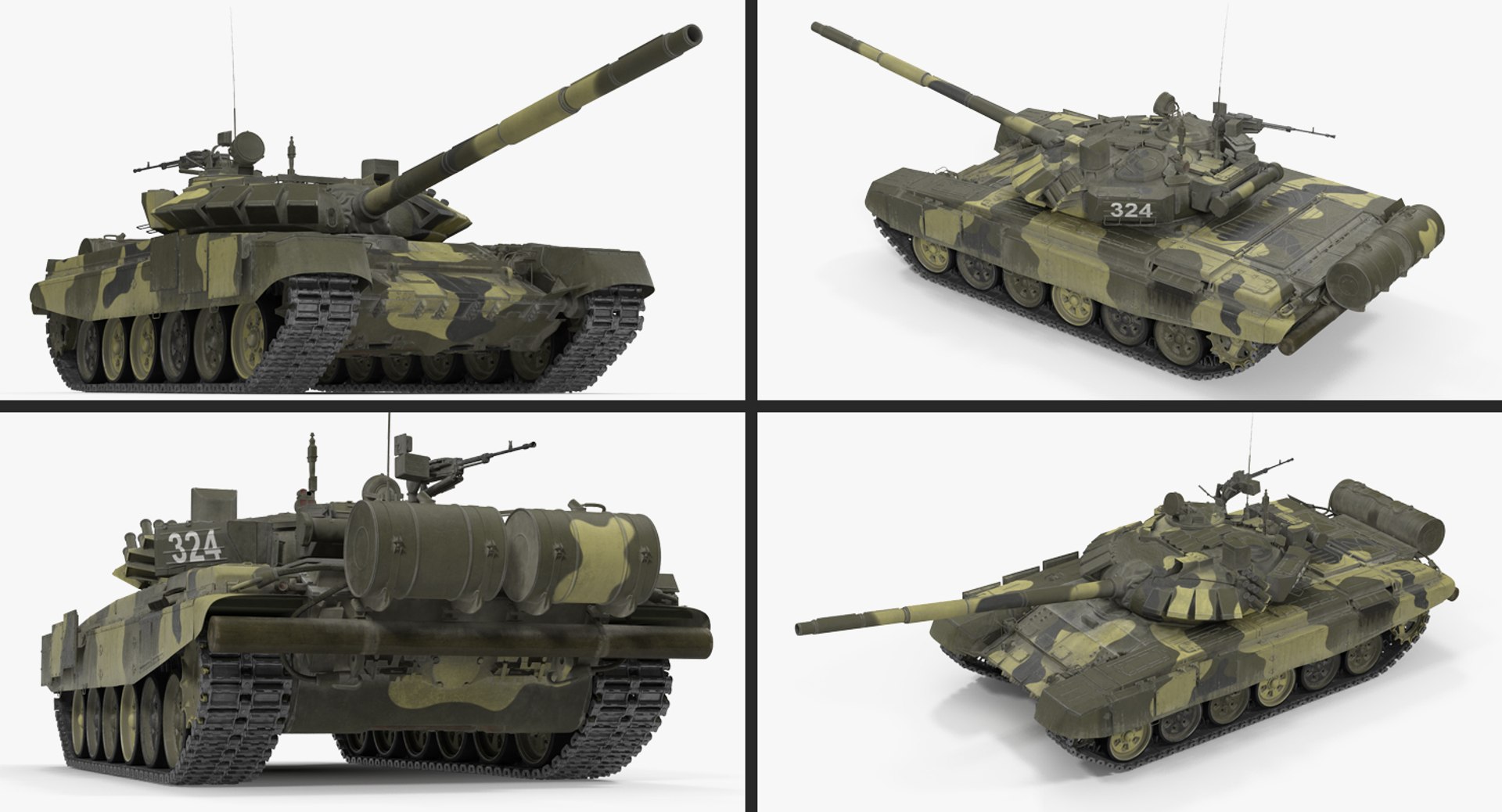 T72 Main Battle Tank 3d Max